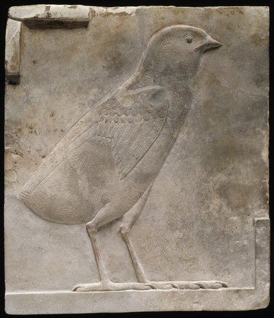 ヒヨコを描いたレリーフプラーク、紀元前330〜305年頃 作： Egyptian Ptolemaic Period