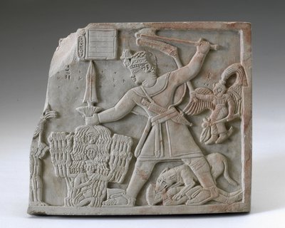 敵を倒すアリカンハラー王子（メロエ市 作： Egyptian School