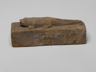 クロコダイル用の小棺、紀元前664-332年（木） 作： Egyptian School