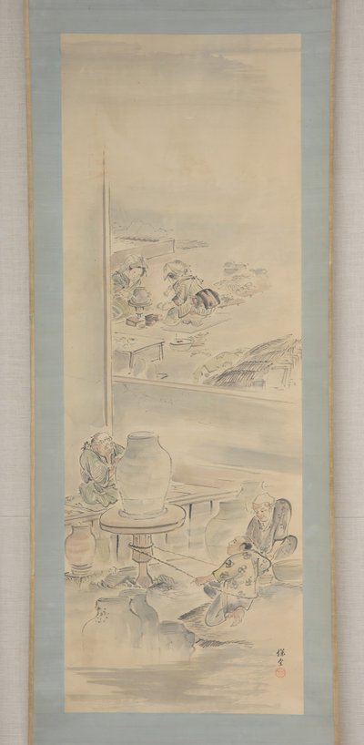19世紀前半の陶器づくり。 作： Eiraku Hozen