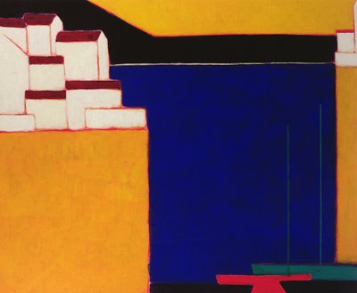 マイレー、ペリオン、ギリシャ、1998（紙にアクリル） 作： Eithne Contemporary Artist Donne