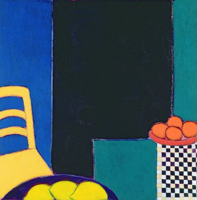 オレンジとレモン、2002（紙にアクリル） 作： Eithne Contemporary Artist Donne