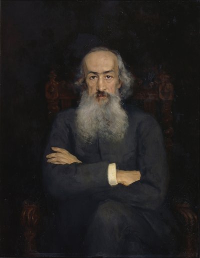 歴史家コンスタンチン・ニコラエヴィッチ・ベツヘフ=リュウミンの肖像1829-1897、1889 作： Ekaterina Sergeevna Zarudnaya Kavos
