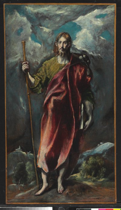 聖ヤコブ大王（キャンバスに油彩） 作： El Greco