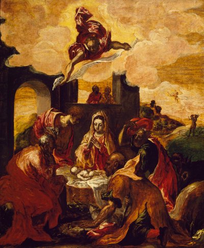 Adoração dos Pastores 作： El (1541 1614) Greco