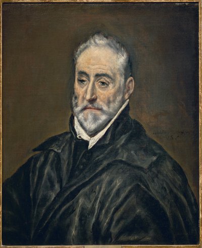 アントニオ・デ・コバルビアス・イ・レイバ、神学者、トレド大聖堂のカノン ... 作： El (1541-1614) Greco