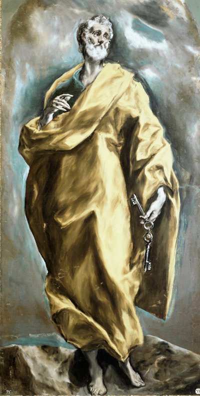 アポトラの聖ペテロドメニコス・テオトコプーロス（エル・グレコ）（1540-1614）の絵 作： El Greco