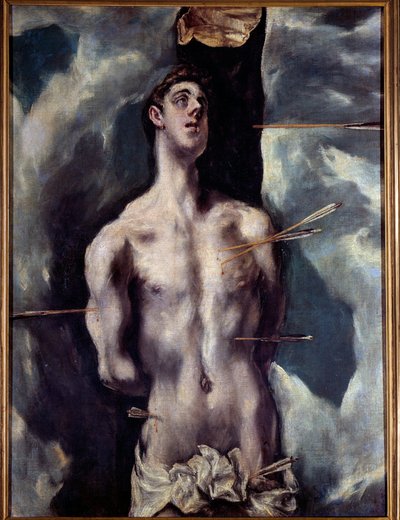 ドメニコス・テオトコプーロス・ディット・エルグレコ（1540-1614）の聖セバスティアン画 作： El Greco