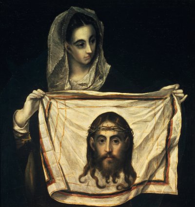 聖骸布のある聖ベロニカ 作： El Greco