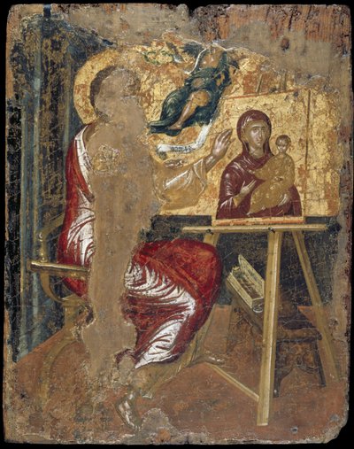 使徒ルークが聖母ホデゲトリアを描いた、1564年頃（パネルの卵テンペラ）（258170も参照） 作： El Greco