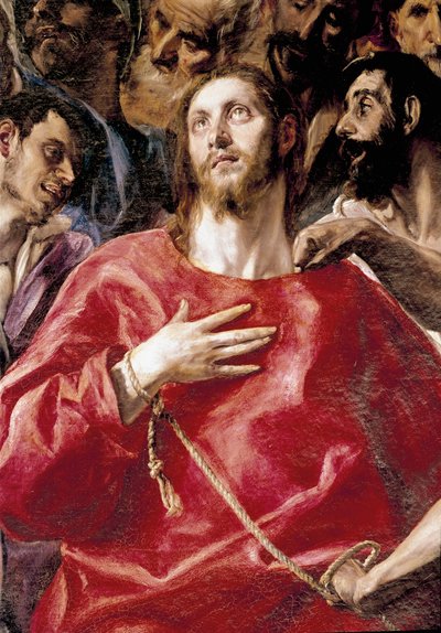 キリストの嘲笑。ドメニコス・テオトコプーロス・ディット・エルグレコ（1540-1614）の絵画 作： El Greco