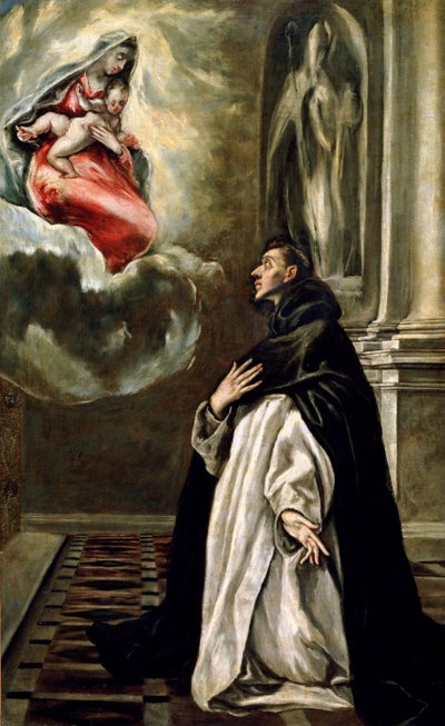 聖ヒヤシンスの幻影」（油彩・キャンバス 作： El Greco