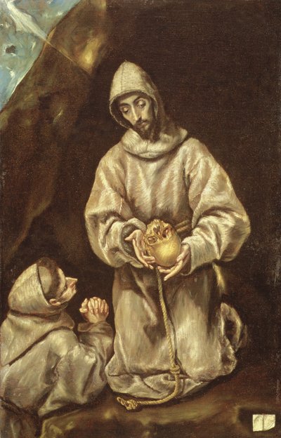 瞑想中の僧侶 作： El Greco