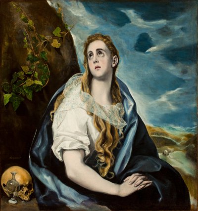 悔い改めたマグダレン、1577年頃 作： El Greco