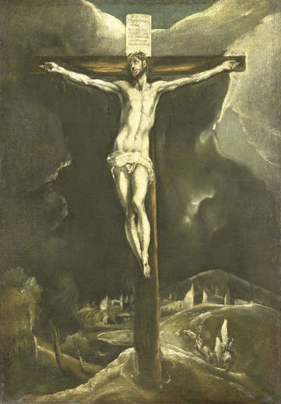 十字架上のキリスト 作： El Greco (workshop of)