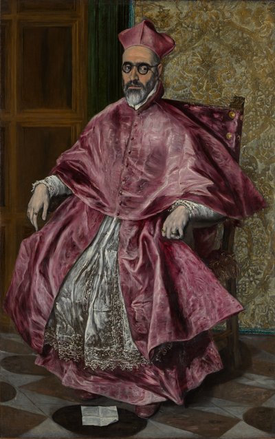 枢機卿フェルナンドニーニョデゲバラ1541-1609、ca。 1600。 作： El Greco