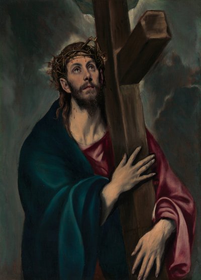 十字架を運ぶキリスト、ca。 1577-87。 作： El Greco