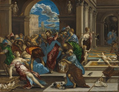 神殿を清めるキリスト 作： El Greco