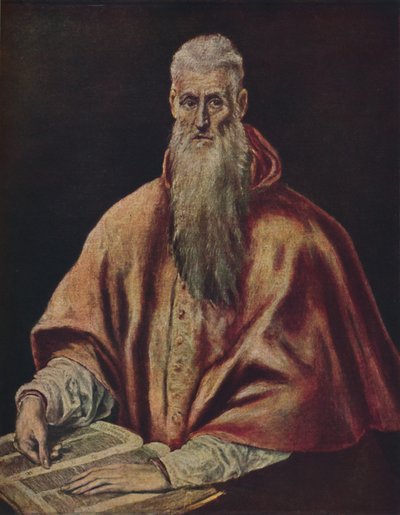 聖ジェローム、枢機卿、聖ジェローム、枢機卿、c1590-1600、1938 作： El Greco