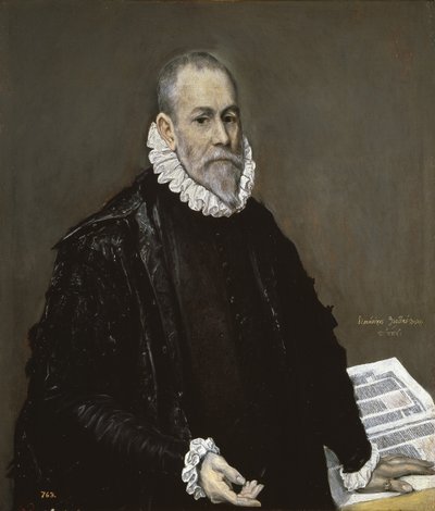 医師の肖像、1582-1585 作： El Greco