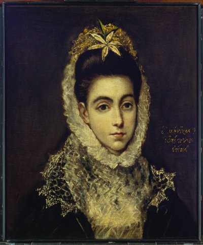 若い女性の肖像画 作： El Greco