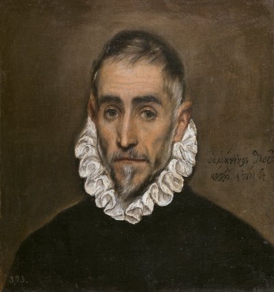 不明な紳士の肖像、1594年頃 作： El Greco