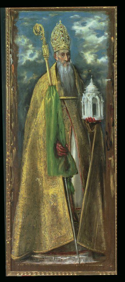 カバのセントオーガスティン（354-430）1590 作： El Greco