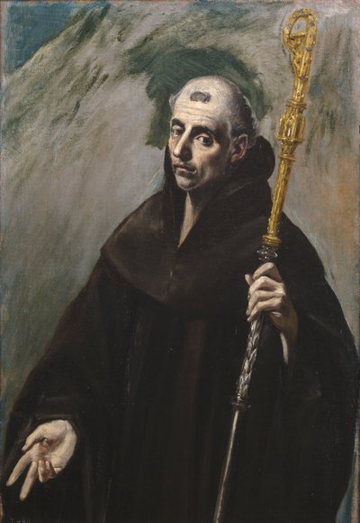 ヌルシアの聖ベネディクト、1577-1579 作： El Greco