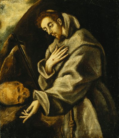 瞑想における聖フランシス、 作： El Greco
