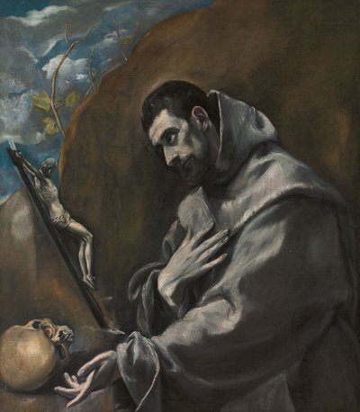 瞑想におけるアッシジの聖フランシス 作： El Greco