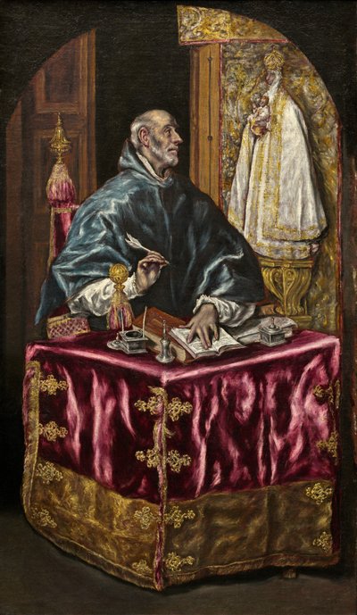 聖イルデフォンソ、c。 16031614。 作： El Greco