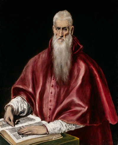 学者としての聖ジェローム、1610年頃 作： El Greco
