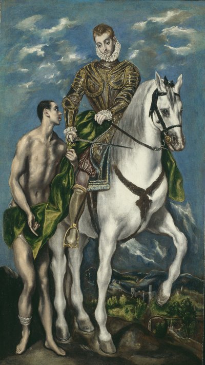 セントマーチンと乞食、1597-1600 作： El Greco