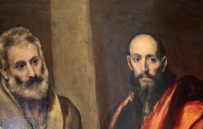 「聖ペテロとパウロ」、c1587-c1592 作： El Greco