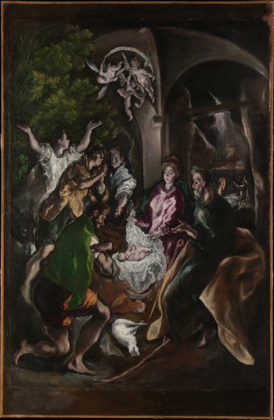 羊飼いの礼拝、c.1605-10 作： El Greco