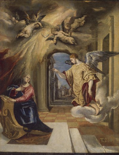 受胎告知、1570-1572 作： El Greco