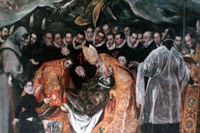 伯爵の埋葬Orgaz詳細、1586-1588 作： El Greco