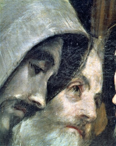 1323年の伝説、フランシスコ会の詳細、1586年から88年の油彩、キャンバスの詳細44240からのオルガズ伯の埋葬 作： El Greco