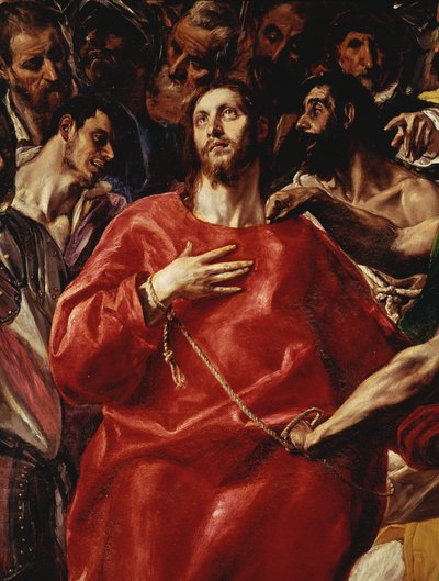 グレコとして知られるドメニコス・テオトコプロスによるキリスト詳細絵画の隠蔽 作： El Greco