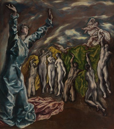 セントジョンのビジョン、ca。 1608-14。 作： El Greco