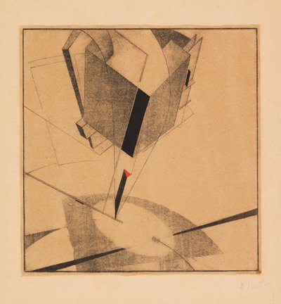 Proun 5A、1919。 作： Eliezer Markowich Lissitzky