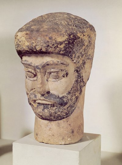 ビーズの男の頭、紀元前1800年頃 作： Elamite