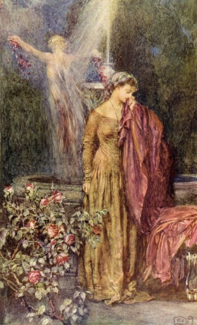 「しかし、誰が真実の夢を受け入れることができますか?」 (カラーリソ) 作： Eleanor Fortescue Brickdale