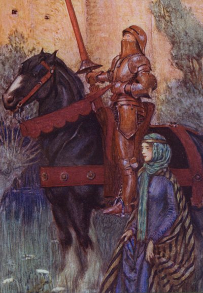 Alfred Lord Tennyson による Idylls Of The King のイラスト (カラーリソ) 作： Eleanor Fortescue Brickdale