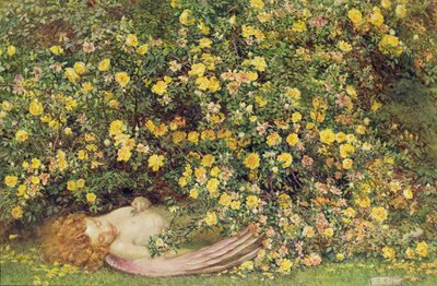 ジューン・イズ・デッド（紙に水彩） 作： Eleanor Fortescue Brickdale