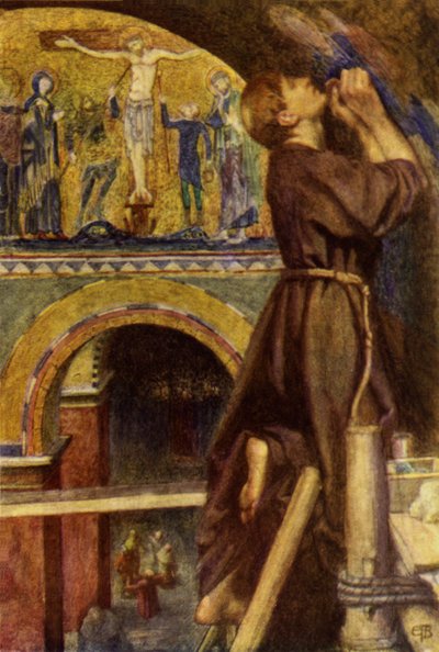フィレンツェの古い写真（カラーリソ） 作： Eleanor Fortescue Brickdale