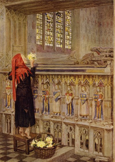 正義の行動だけ 甘い香りがして、ほこりの中で花開く (色リソ) 作： Eleanor Fortescue Brickdale