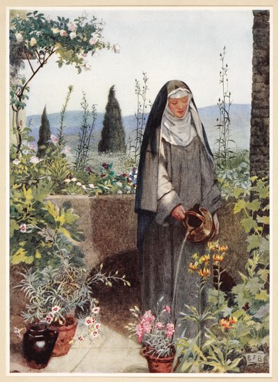 「有名な女性のゴールデン ブック」のセント クレア、パブ。 1919年（カラーリソ） 作： Eleanor Fortescue Brickdale