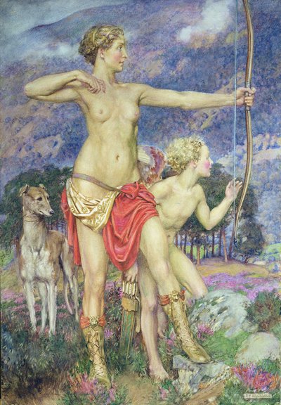 矢（紙に水彩） 作： Eleanor Fortescue Brickdale