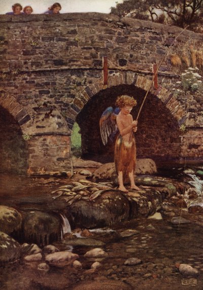 彼は子供で盲目ですが（カラーリソ） 作： Eleanor Fortescue Brickdale